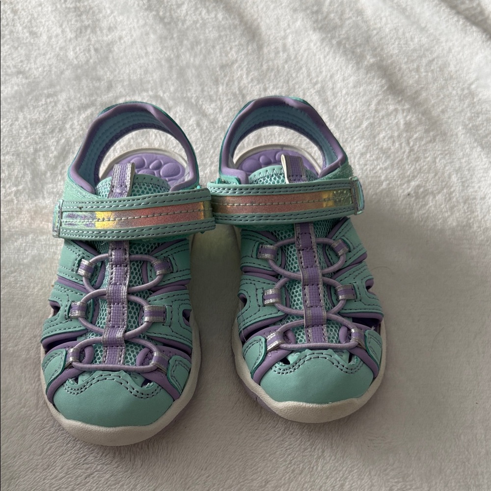 Kids Aqua Sandal - Mint & Lavender